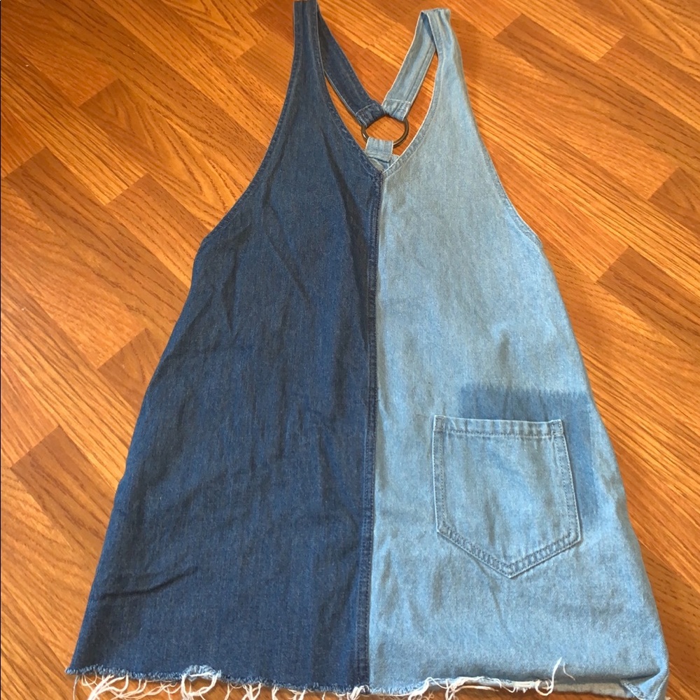 Split jean dress